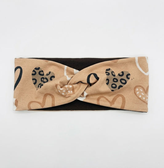Stirnband Herzen Leo