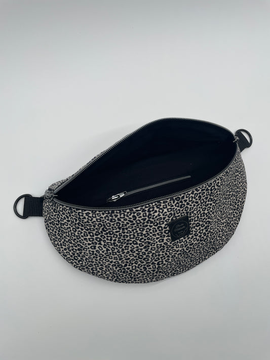 Crossbody Bag Cord kleines Leomuster