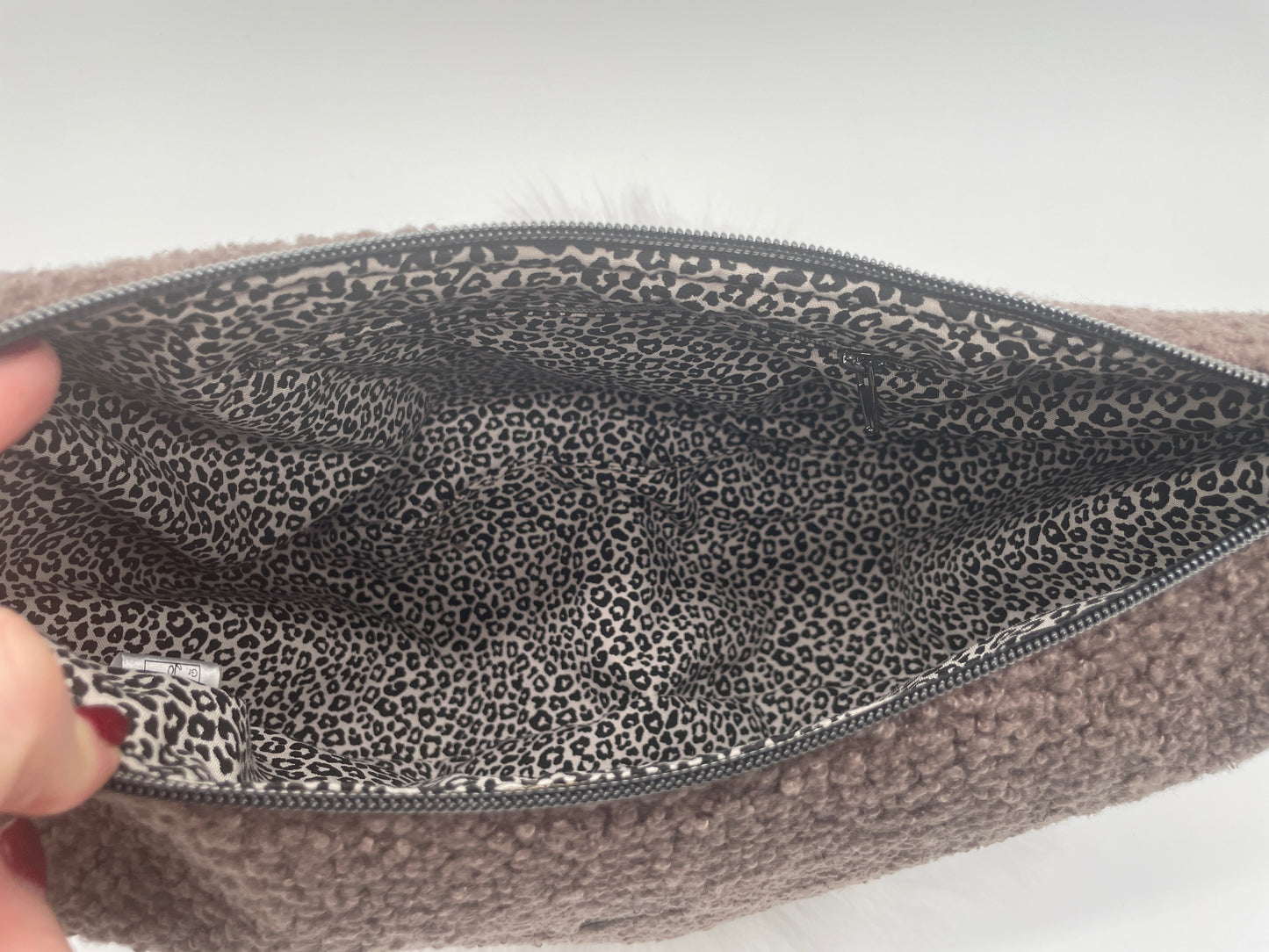 Halfmoon Bag Boucle Taupe