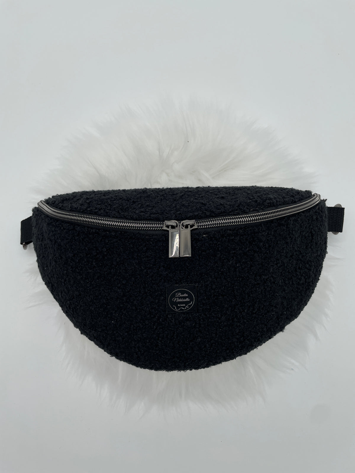 Crossbody Bag Boucle Schwarz
