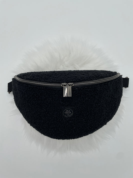 Crossbody Bag Boucle Schwarz