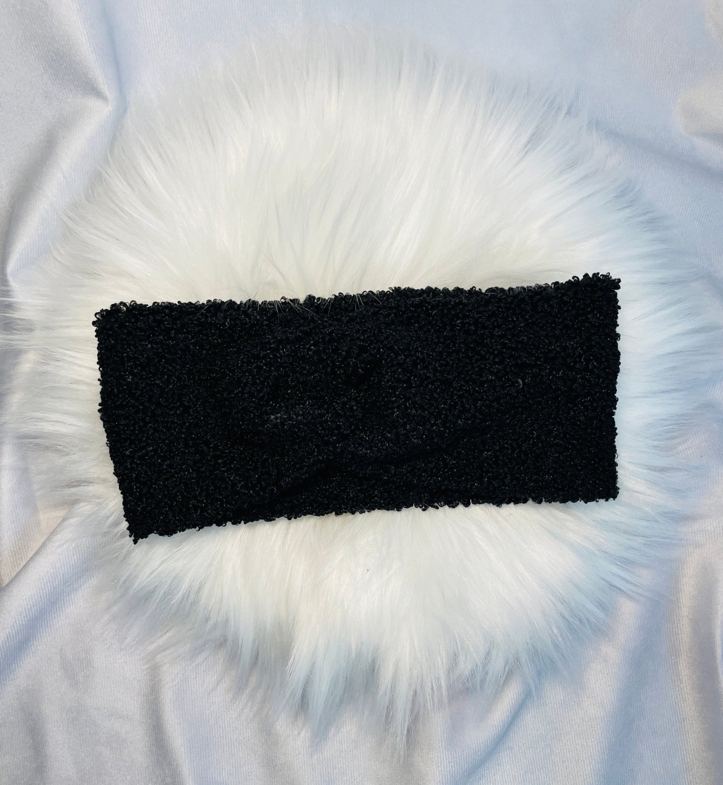 Stirnband Boucle Schwarz