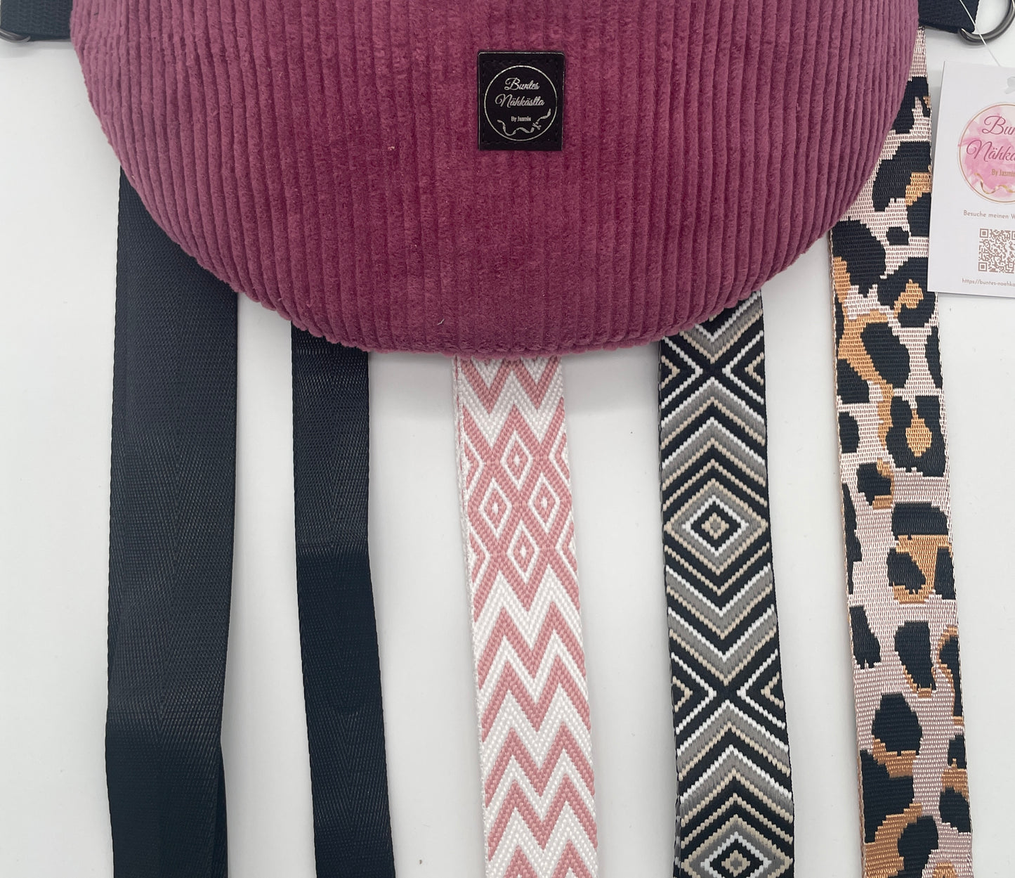 Crossbody Bag Cord Beere