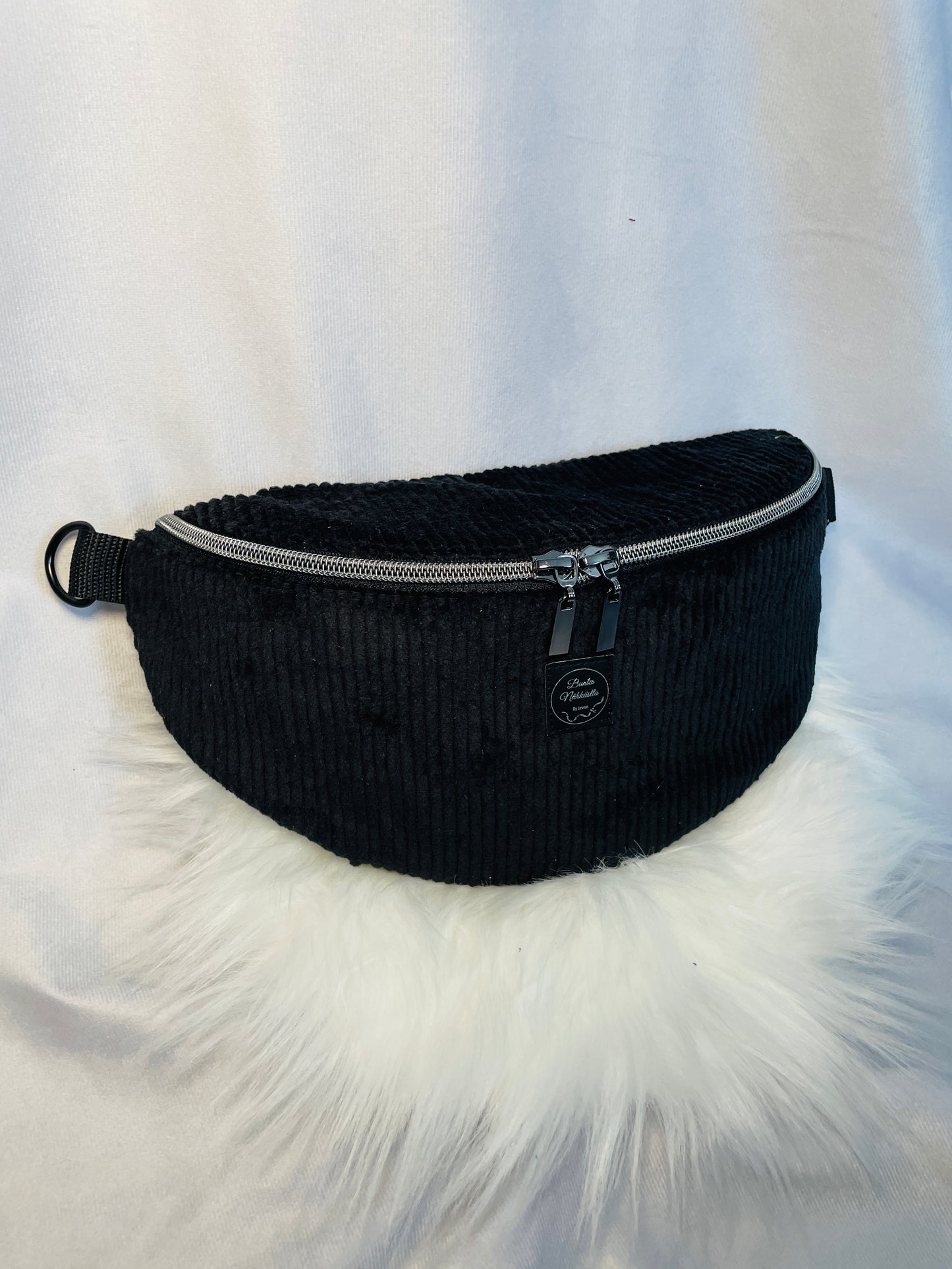 Crossbody Bag Cord Schwarz