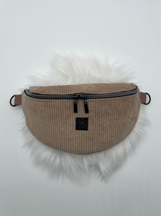 Crossbody Bag Cord Beige