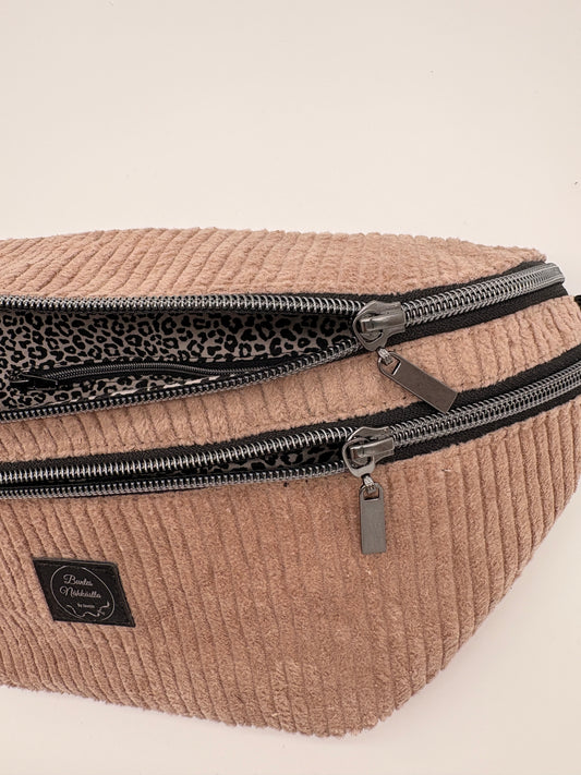 Crossbody Bag Cord Beige