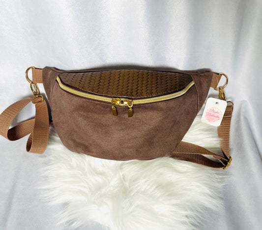 Gürteltasche Taupe, Bronze
