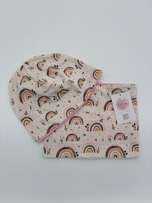 Mütze und Loop Rainbow