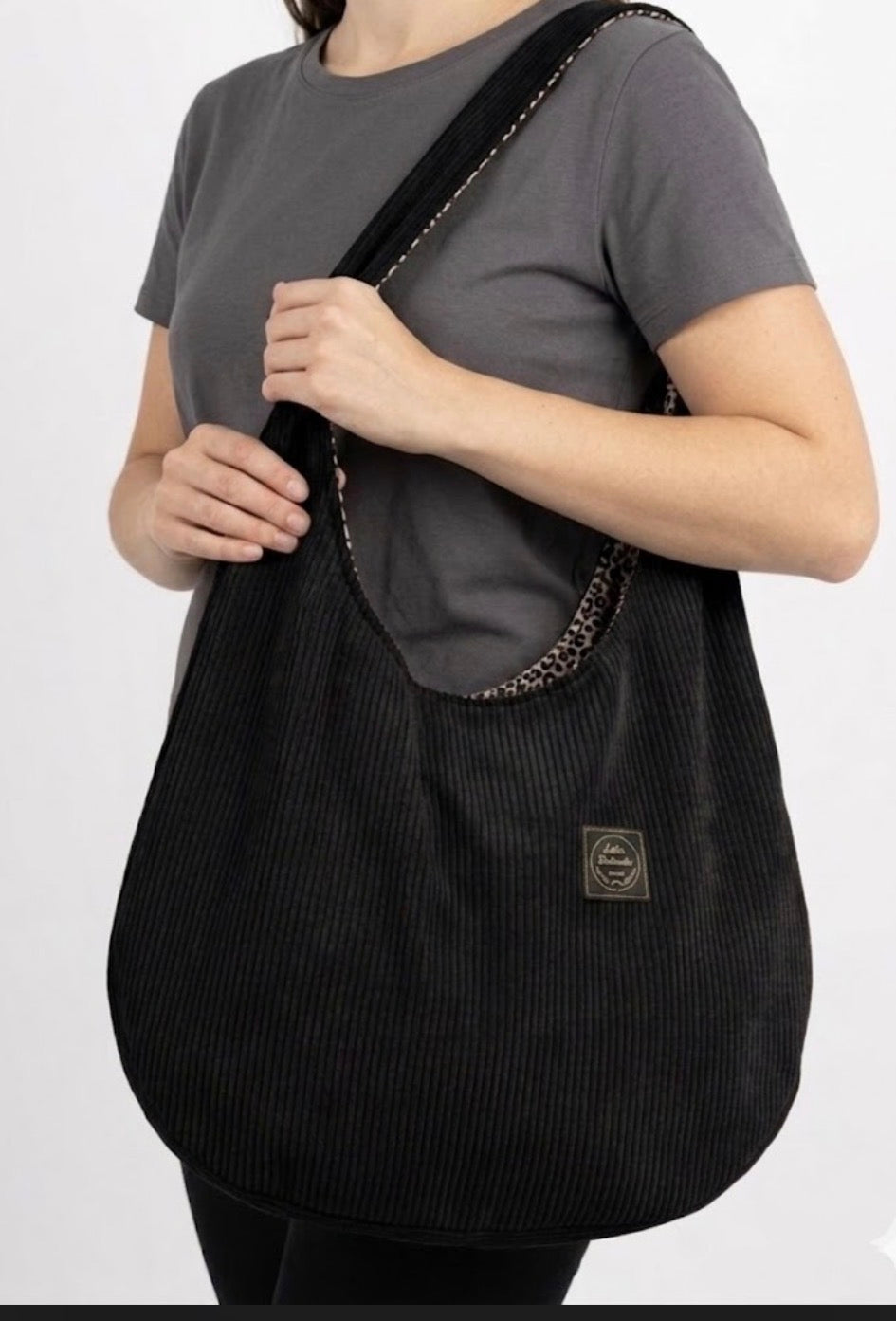 Shopper Cord Schwarz