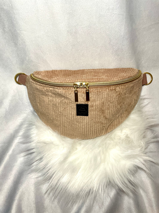 Crossbody Bag Cord Beige