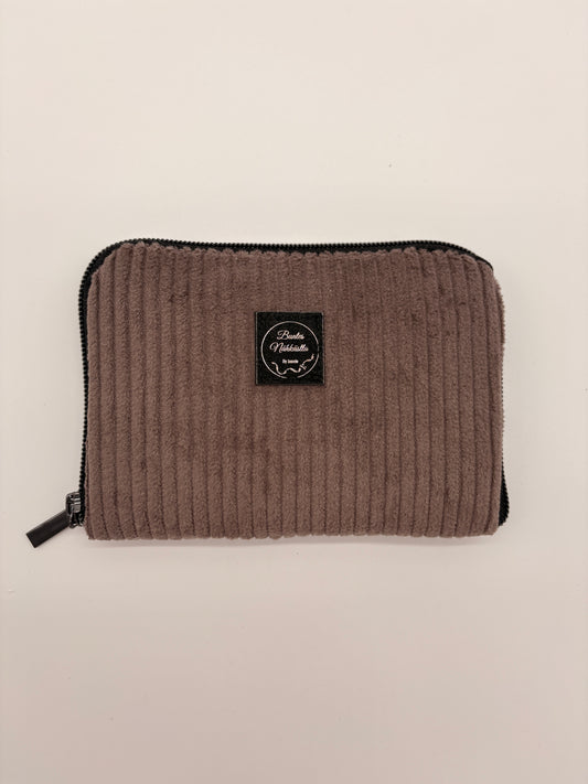 Geldbeutel Cord Taupe