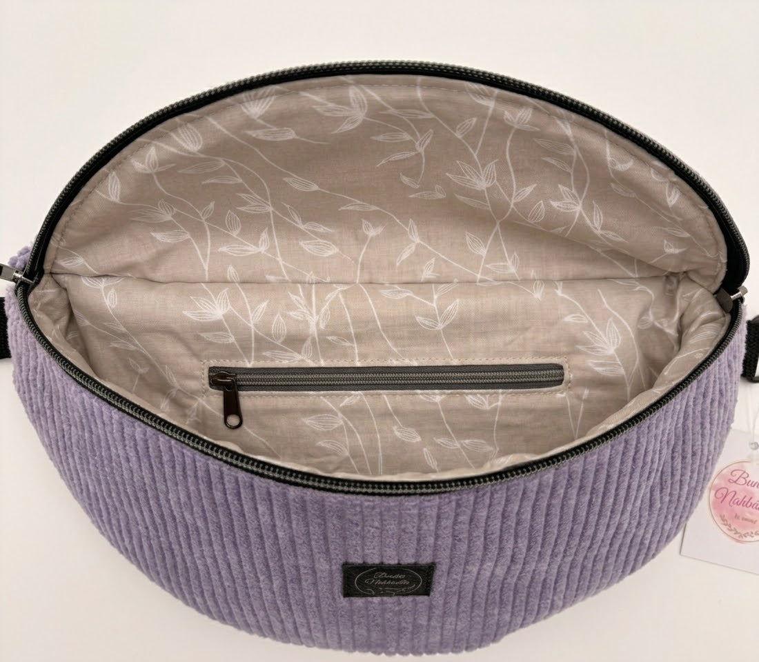 Crossbody Bag Cord Lavendel